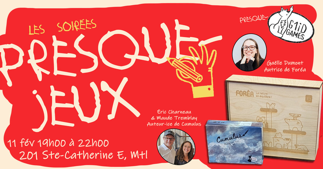 Les Soirées Presque-Jeux à Montréal : retour sur la 1re édition et découverte de prototypes québécois