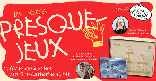 Les Soirées Presque-Jeux à Montréal : retour sur la 1re édition et découverte de prototypes québécois